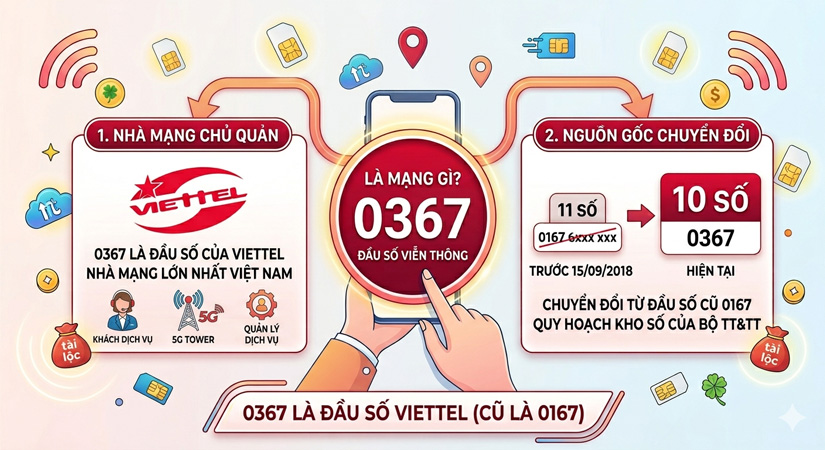0367 là mạng gì? Thuộc Viettel hay nhà mạng nào?