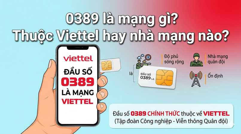 0389 là mạng gì? Thuộc Viettel hay nhà mạng nào?