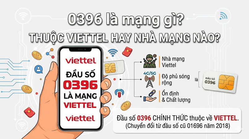 0396 là mạng gì? Thuộc nhà mạng nào?