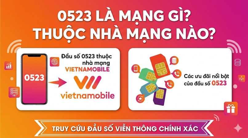 0523 là mạng gì? Thuộc nhà mạng nào?
